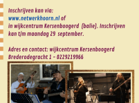 Feestavond op 3 oktober in wijkcentrum Kersenboogerd