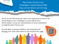 Secretaris en/of lid Vrijwilligers Advies Raad (VAR)