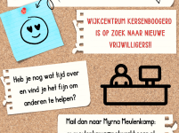 Ben jij het gezicht achter de bar/balie van wijkcentrum Kersenboogerd?
