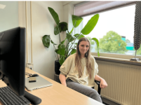 Vrijwilliger Demi Leek in de Rodi