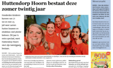 Oud-directeur en Huttendorp in Nieuwsblad Hoorn